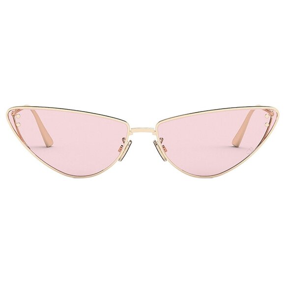 NEW AUTHENTIC DIOR WOMEN CAT EYE PURPLE SUNGLASSES MISSDIOR B1U B0L0 GolD - Picture 1 of 4